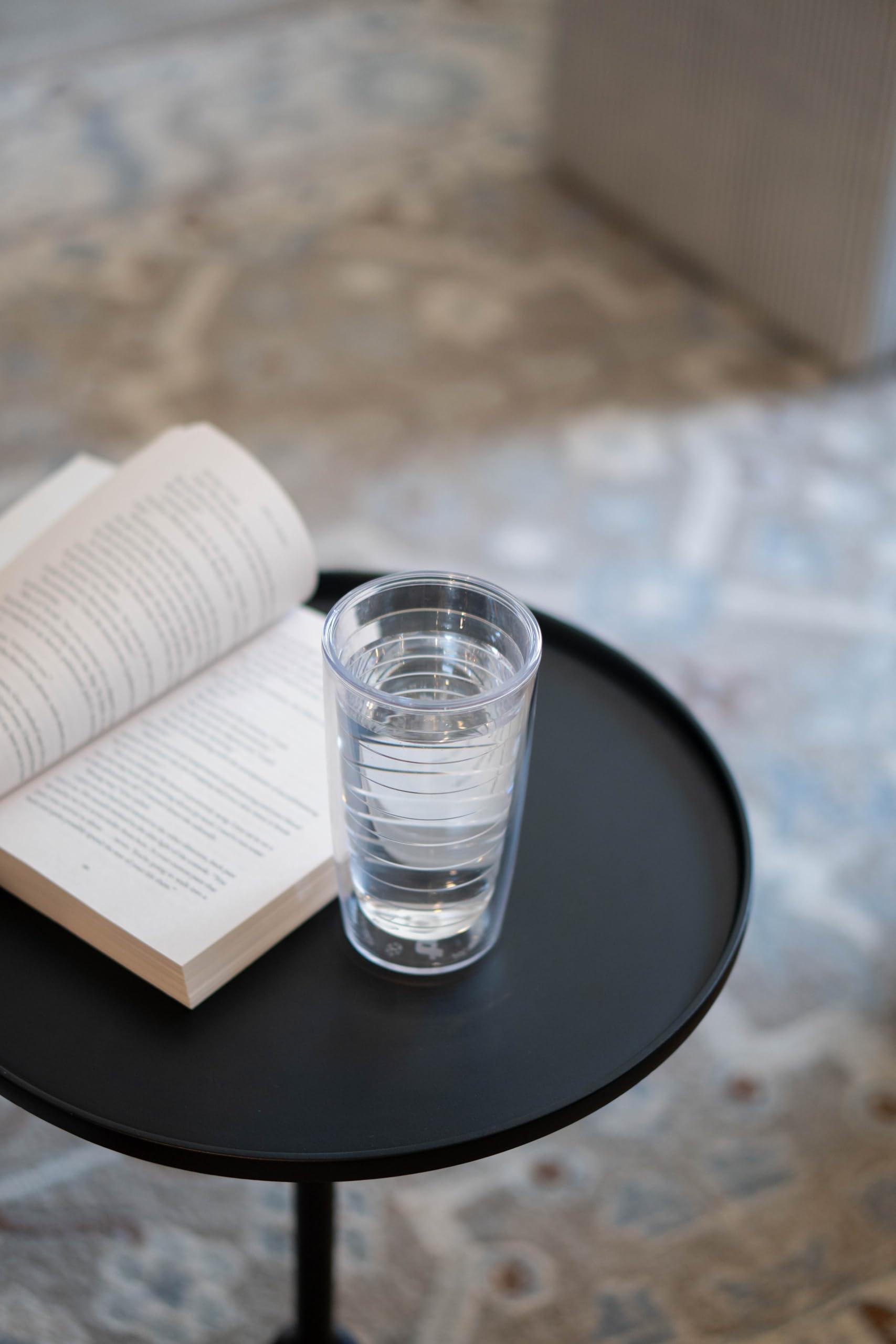 Tervis Tervis Clear & Colorful Tabletop Made in USA Double Walled Insulated Tumbler Travel Cup Keeps Drinks Cold & Hot, 16oz - 4pk, Clear