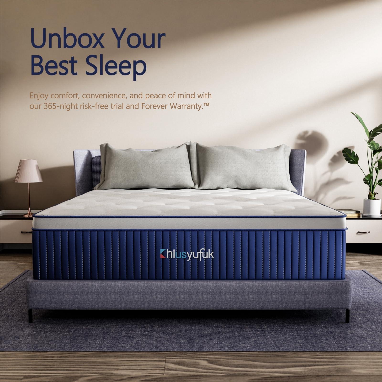 Chiusyufuk Chiusyufuk Full Mattress,12 Inch Full Size Mattress in a Box,Single Bed Mattress with Memory Foam and Pocket Spring,Ergonomic Design & Pressure Relief,Medium Firm Mattress,54"*75"*12"