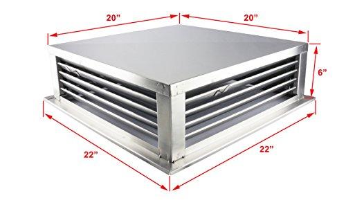 GSW 20" Stainless Steel Diffuser for Evaporative/Swamp Cooler, DF-20S