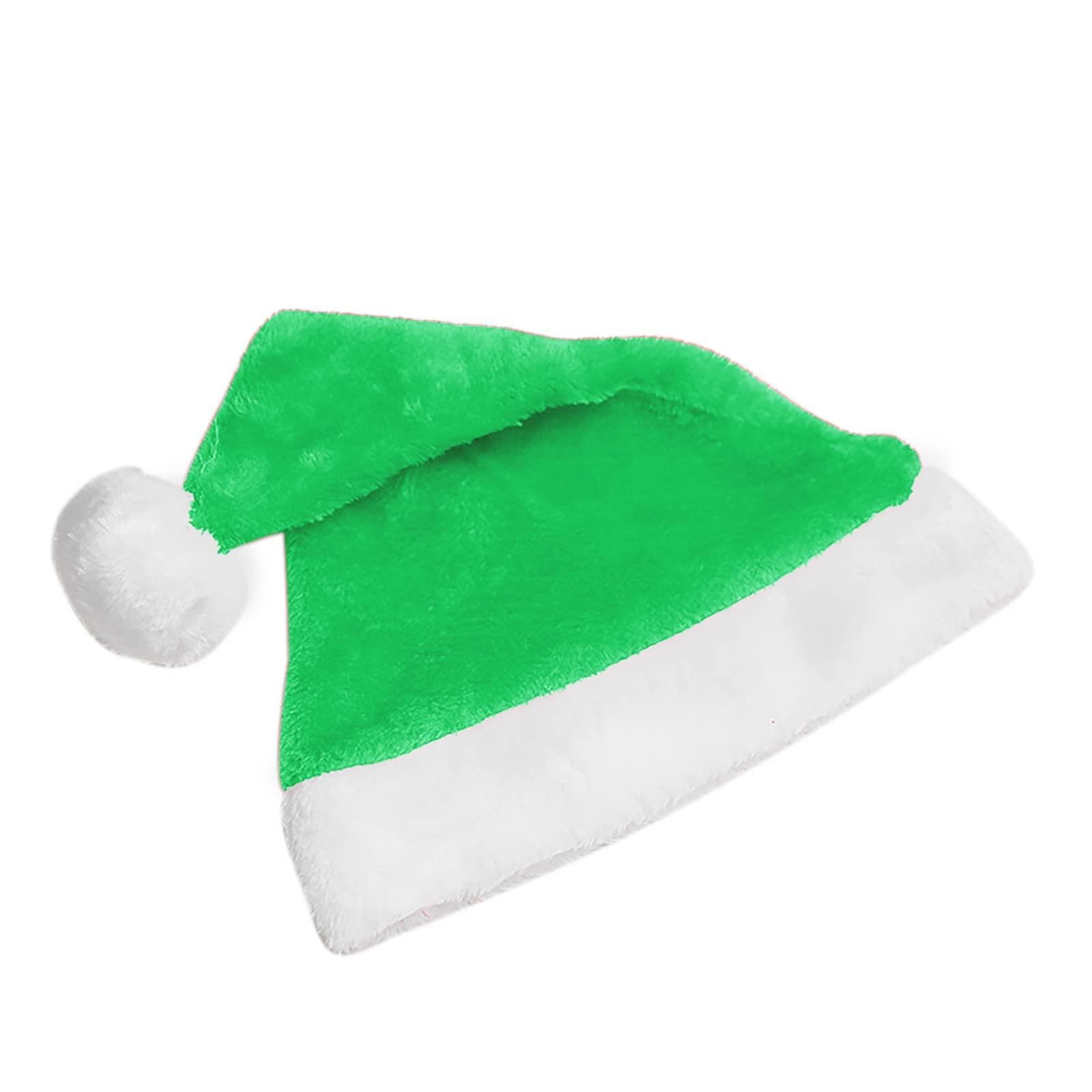 Auwer Adult Santa Hat for Women Xmas Christmas Hats for Adults Womens Santa Claus Hat