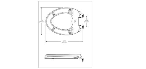 DELTA FAUCET Delta Faucet 813902-N-WH Sanborne Elongated Nightlight Toilet Seat with Slow Close and Quick-Release, White