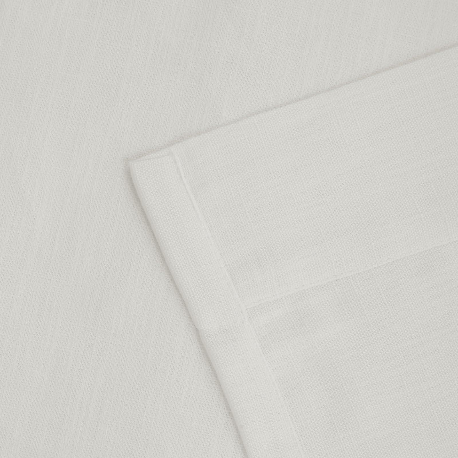 DotheDrape DotheDrape Pinch Pleated Curtains, Light Filtering Pinch Pleat Linen Curtains for Bedroom, Living Room, 72 Width 88 Inch Long 1 Panel, Beige White