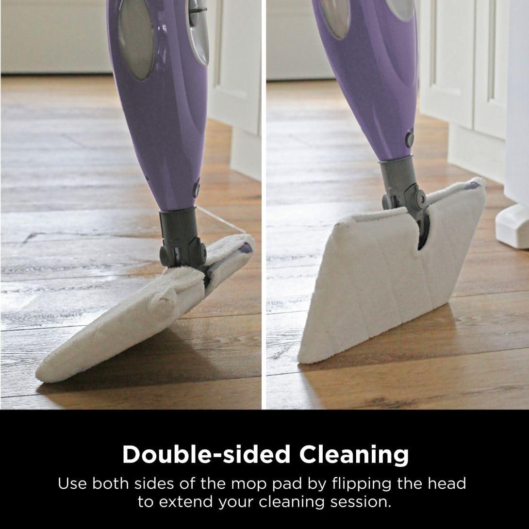Shark Shark S3501 Steam Pocket Mop Hard Floor Cleaner, With Rectangle Head and 2 Washable Pads, Easy Maneuvering, Quick Drying, Soft-Grip Handle and Powerful Steam, Purple