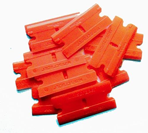 miniscraper MINISCRAPER Plastic Razor Scraper Blades Double Edged - Value Pack 4 100 Packs