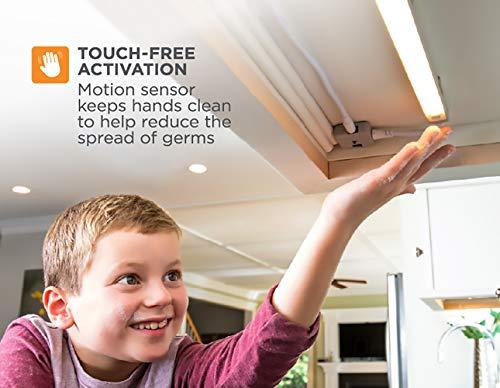 BLACK+DECKER BLACK+DECKER Dimmable Under Cabinet Lighting with Motion Sensor, 24.6W, 1800 Lumens, White 2700K, 5-Bar Kit, 9", Warm