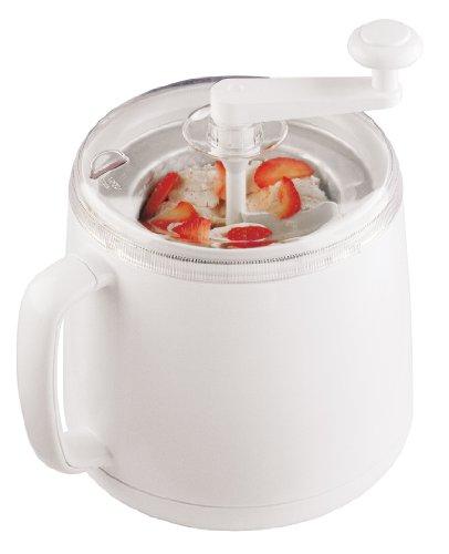Cuisipro Donvier 837450 Manual Ice Cream Maker, 1-Quart, White
