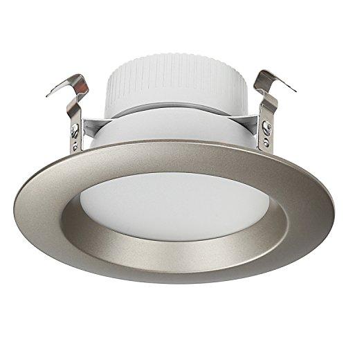 TORCHSTAR TORCHSTAR 4 Inch Interchangeable Trim Ring, Round, Satin Nickel, Pack of 4