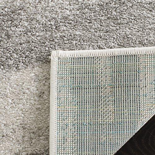 Safavieh SAFAVIEH Adirondack Collection Area Rug - 8\' x 10\', Cream & Grey, Modern Wave Distressed Design, Non-Shedding & Easy Care, Ideal for High Traffic Areas in Living Room, Bedroom (ADR125C)