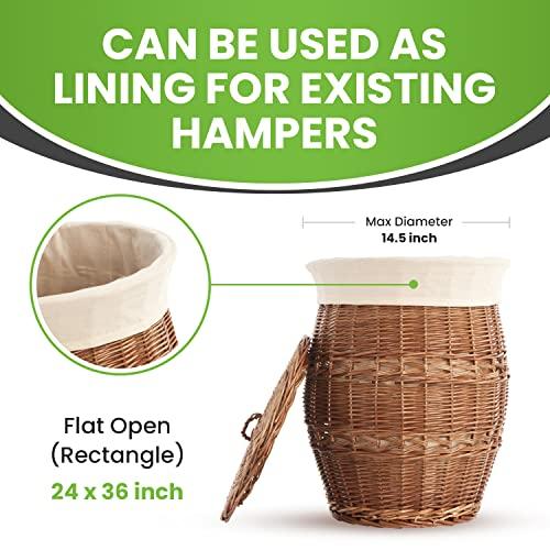 GFI LINEN CLUBS Heavy duty cotton canvas Laundry Bag, set of 6 bag Natural color-24x36\" - This is draw strings Laundry bag & durable.Long term solutions for laundry carring needs offered by Linen Clubs