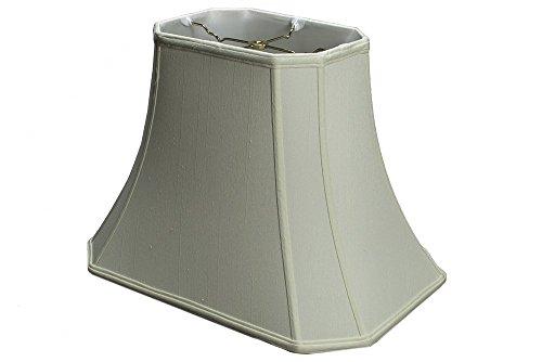UpgradeLAMPS Shantung Silk Rectangle Cut Corner Lamp Shade, Eggshell colore | 16 inch by UpgradeLAMPS