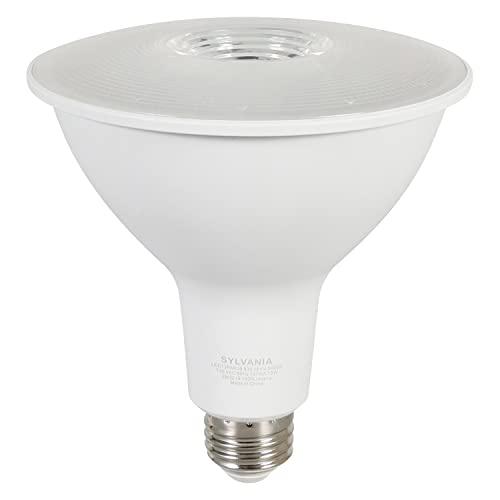 LEDVANCE SYLVANIA LED Flood PAR38 Light Bulb, 90W Equivalent, Efficient 13W, 10 Year, 1175 Lumens, Medium Base, Dimmable, 5000K, Daylight - 2 Pack (79736)