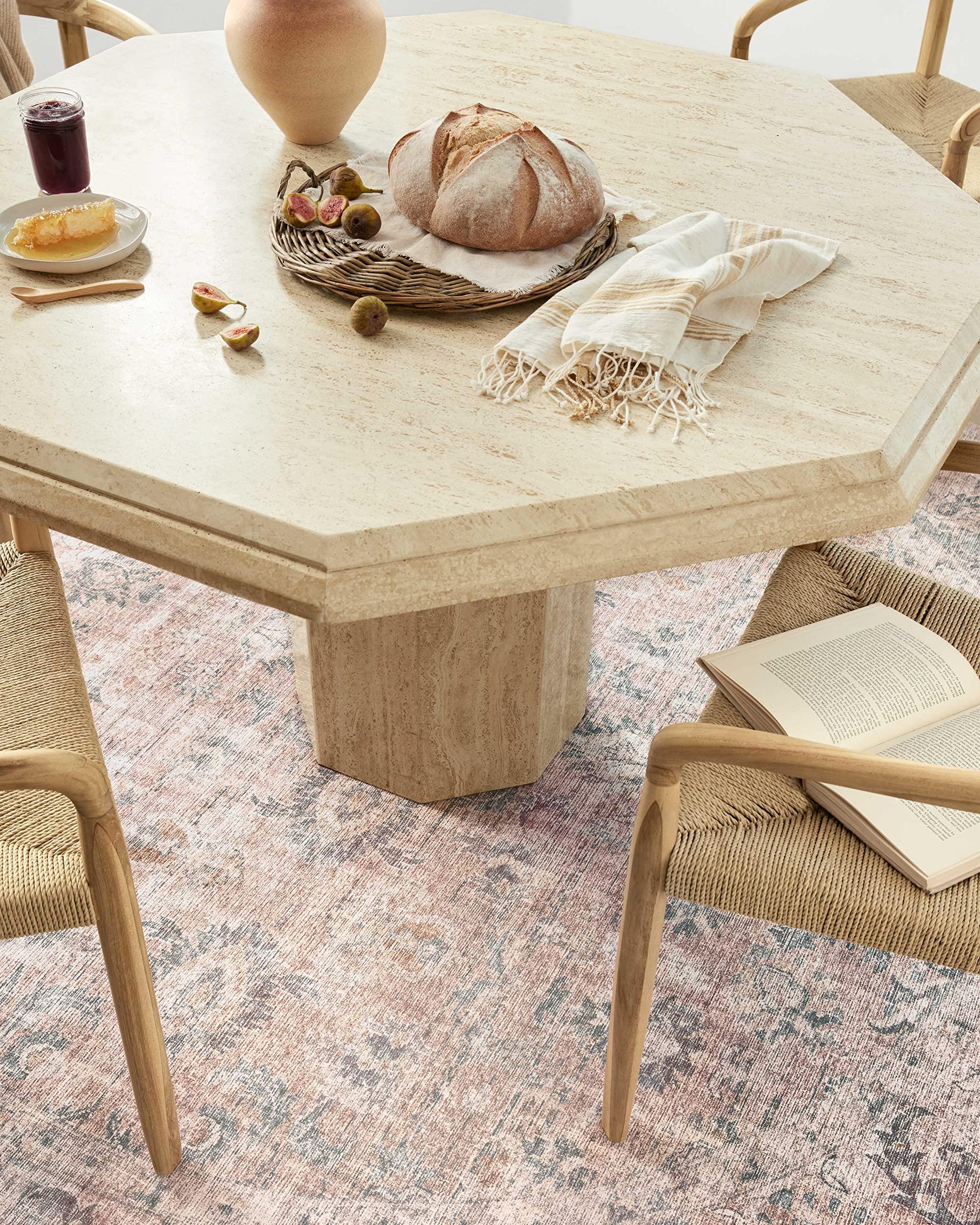 Loloi II Loloi II Skye Collection SKY-01 Blush/Grey 2'-6" x 12'-0" Runner Rug