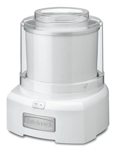 Cuisinart Cuisinart Ice Cream Maker Machine, 1.5 Quart Sorbet, Frozen Yogurt Maker, Double Insulated, White, ICE-21P1