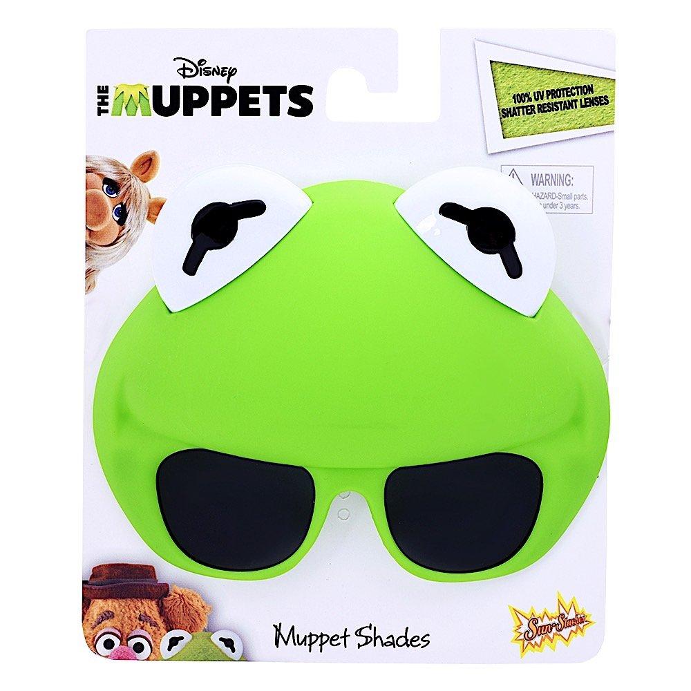 Sun-Staches Sun-Staches Kermit Sunglasses | Muppets Costume Accessory | UV400 | One-Size Fits Most