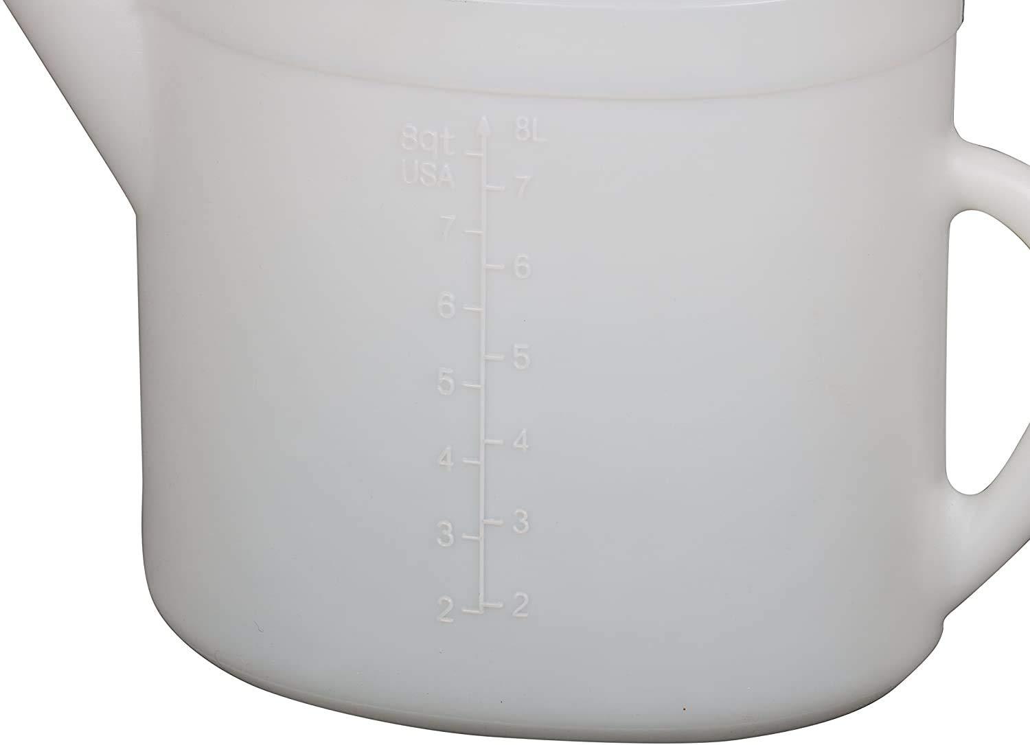 Funnel King Funnel King 32377 8 Quart High Density Polyethylene Pitcher, Multicolor