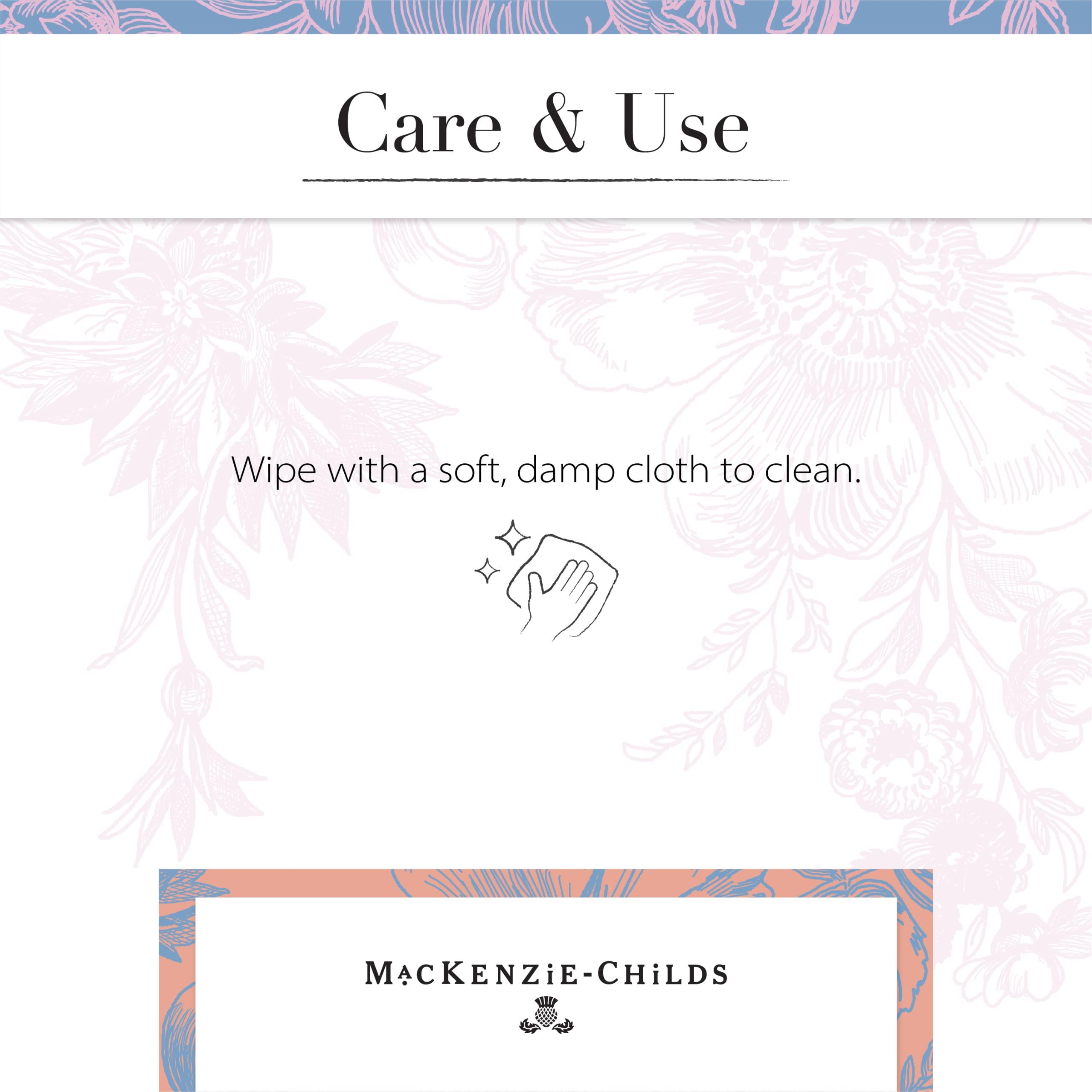 MACKENZIE-CHILDS MACKENZIE-CHILDS Enamel Napkin Holder, Kitchen Napkin Holder for Table and Countertop, Black-and-White Courtly Check