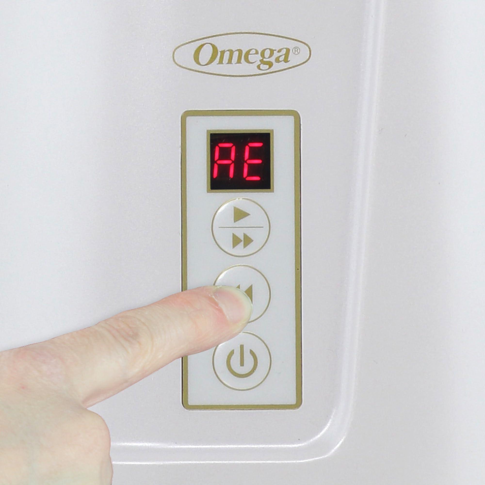 Omega Omega Juicer Cold Press 365 Vertical Slow Masticating Extractor for Fruits and Vegetables, BPA-Free, 65 RPM, 150-Watts, White