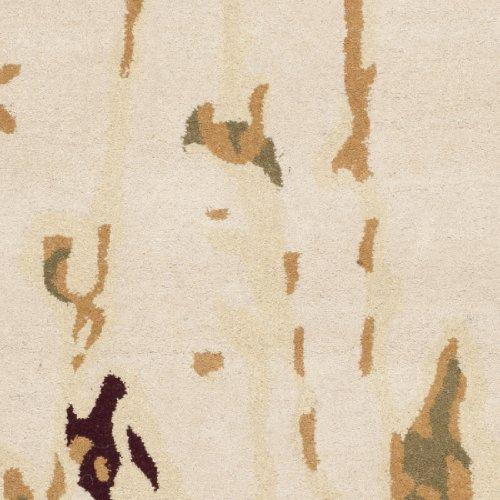 Safavieh SAFAVIEH Bella Collection Accent Rug - 4\' x 6\', Beige & Green, Handmade Modern Abstract Wool, Ideal for High Traffic Areas in Entryway, Living Room, Bedroom (BEL120A)