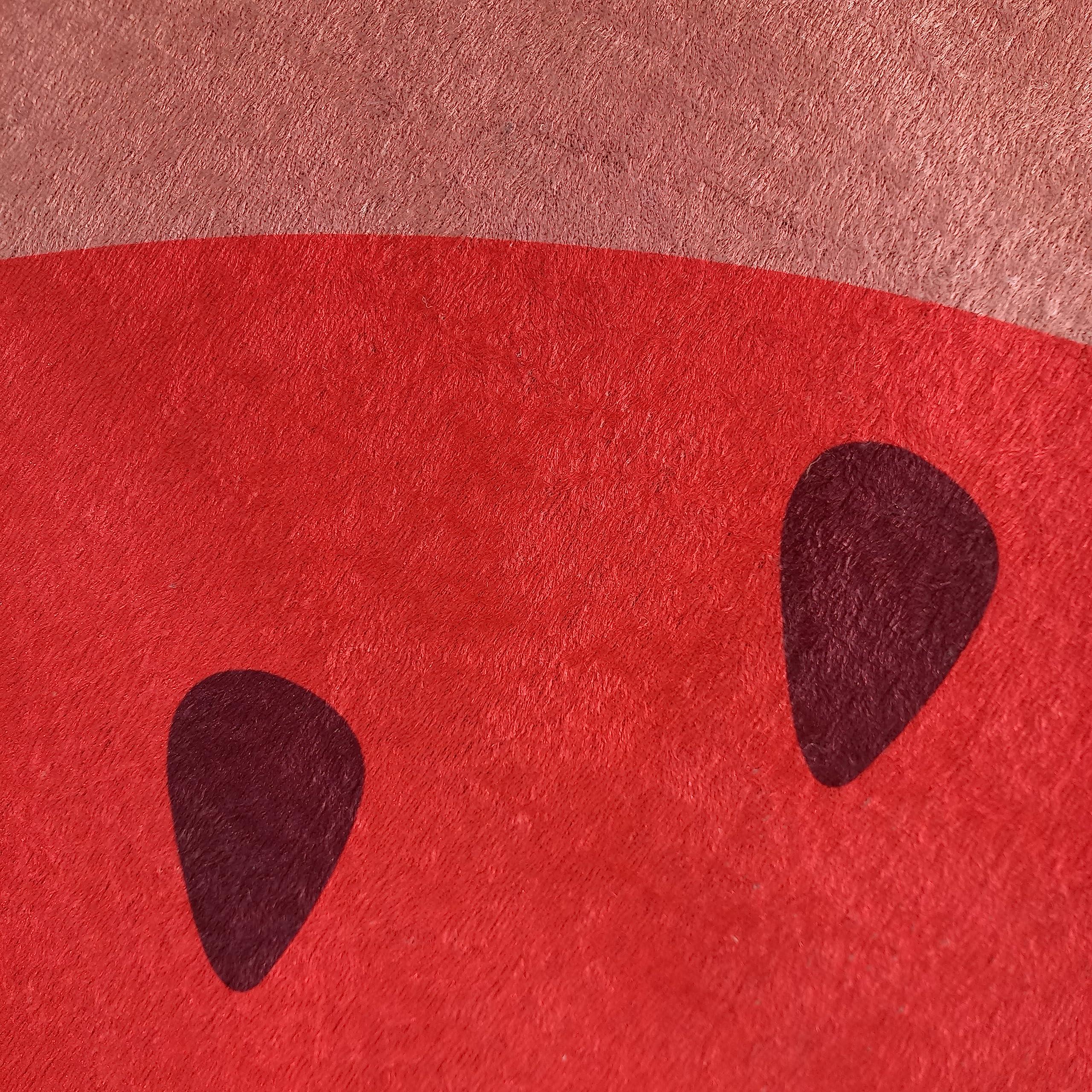 Rugendary Rugendary Cute Watermelon Fruit Rug Cool and Fresh Home Decor for Kitchen Kids Room Bathroom Bedroom Machine Washable Round Area Rug Summer Home Decoration Carpet (Economic Quality, 2.6x2.6 ft.)