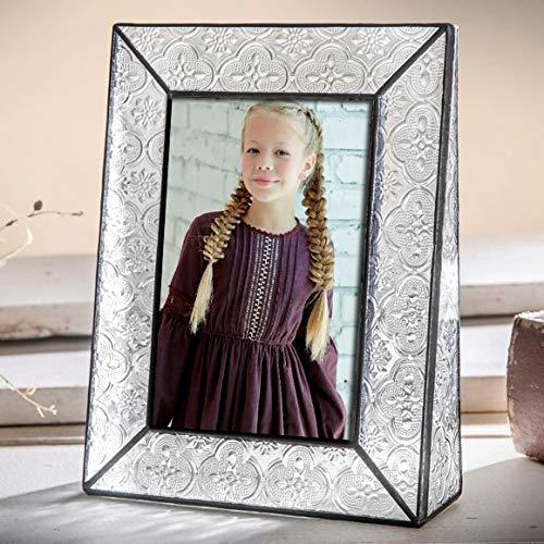 J Devlin Glass Art J Devlin Pic 126 Series Clear Vintage Stained Glass Picture Frame Assorted Sizes (4x6 Vertical)