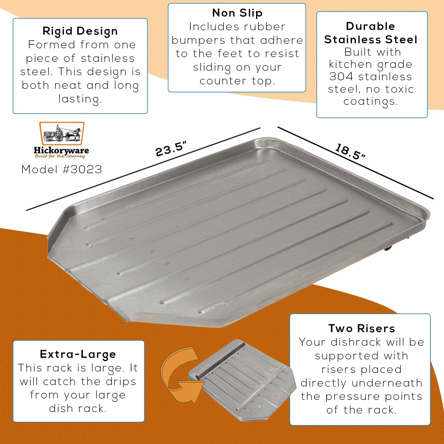 Hickoryware Hickoryware Aqua Series, Dish Drain Board, Stainless Steel, USA Made