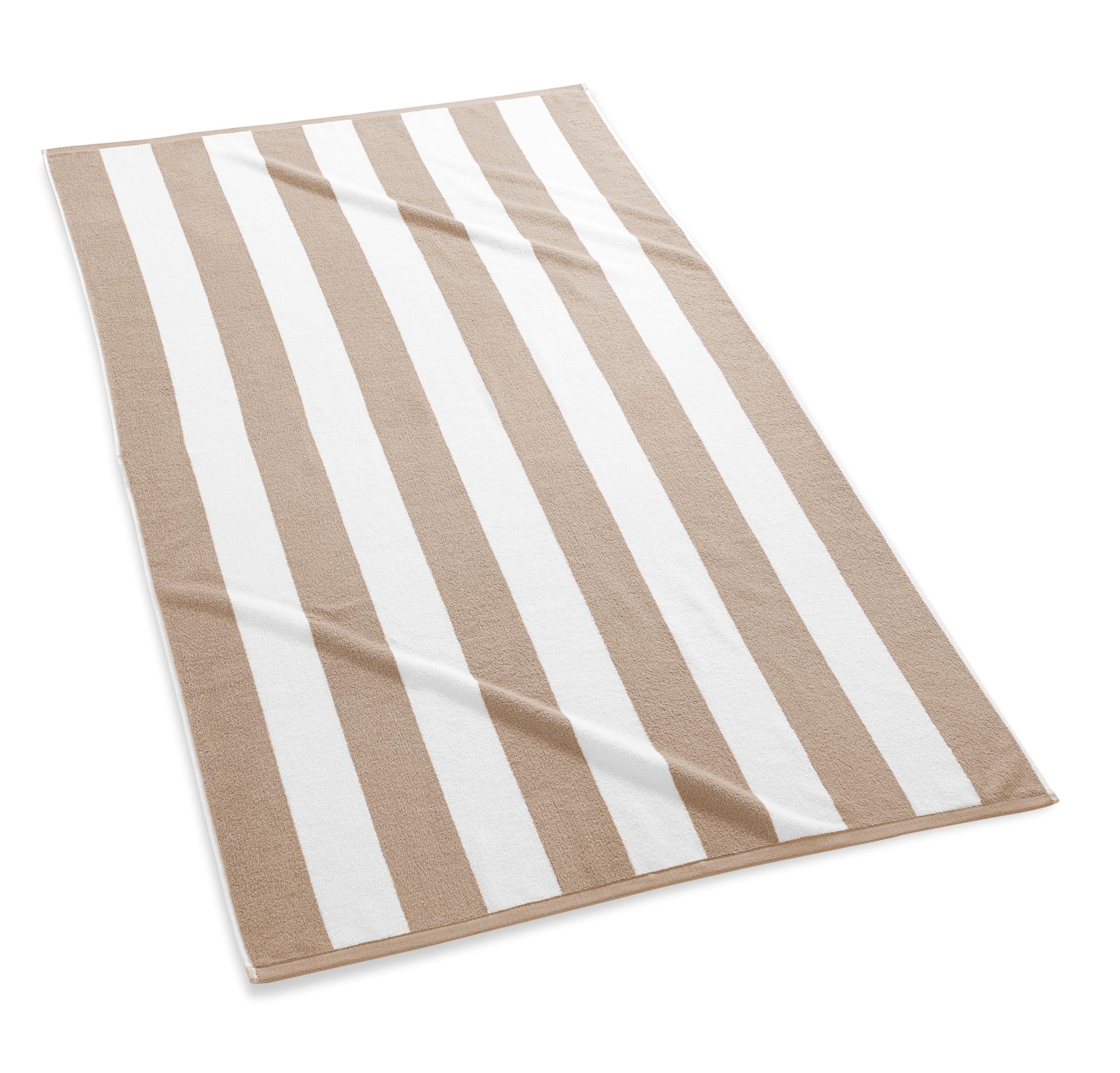 Kassatex Kassatex Cabana Stripe Beach Towels - Sand