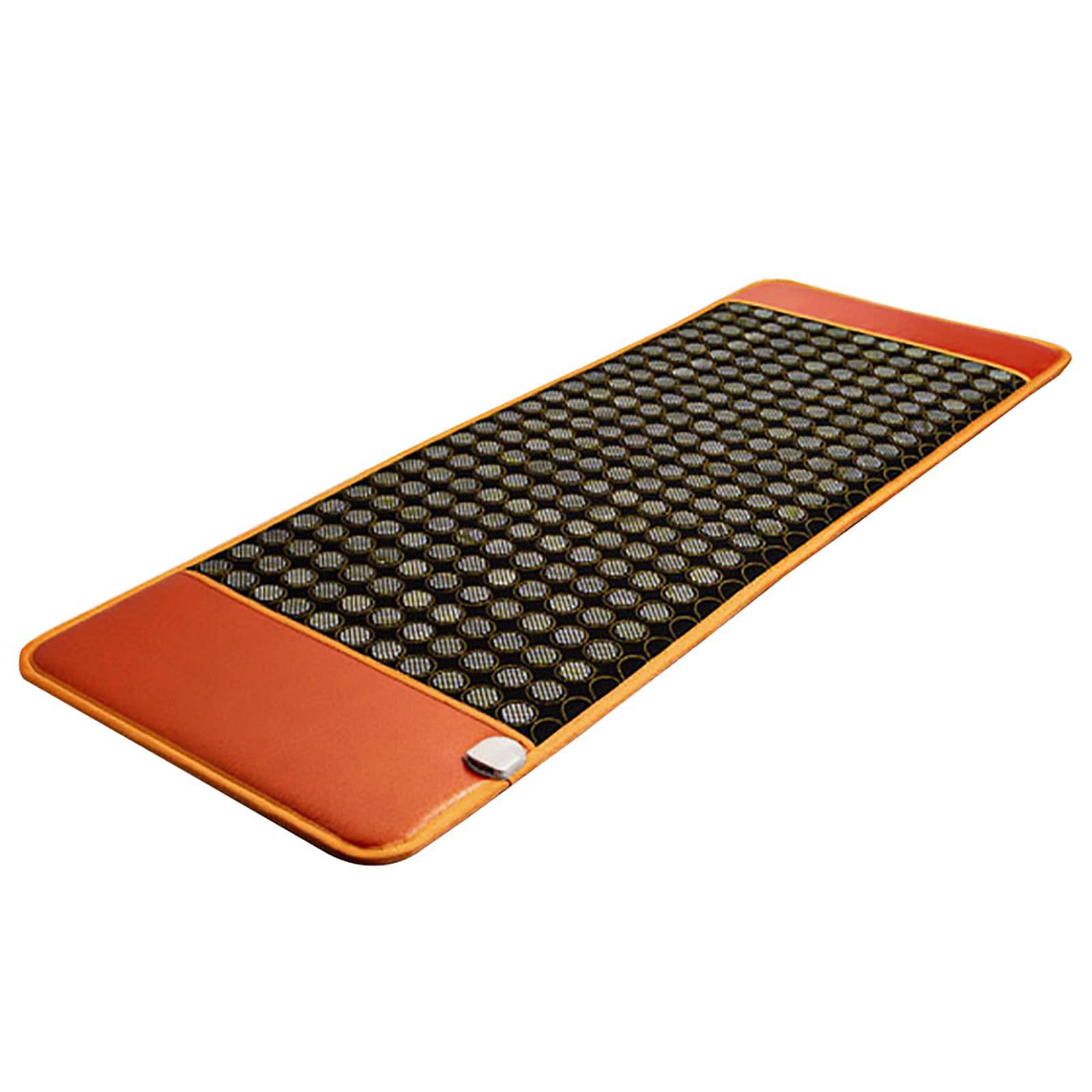 HAILM HAILM Massage Heating Mattress, Jade Electric Heating Mat with Overheat Protection and Smart Timer Setting, Surprise Gifts for Parents/Lovers/Friends, 31.4x75 Inch