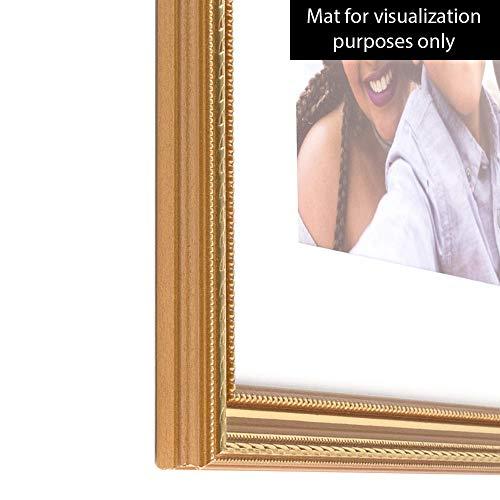 ArtToFrames ArtToFrames 20x27 inch Gold Wood Picture Frame, 2WOM80801-GLD-20x27, 20 x 27