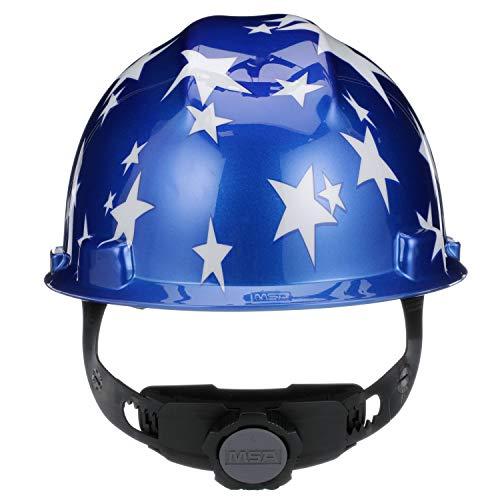 Safety Works MSA 10052945 American Freedom Series V-Gard Slotted Protective Cap, American Stars & Stripes