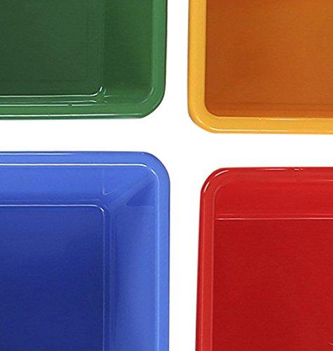 Humble Crew Humble Crew, Natural/Primary Kids\' Toy Storage Organizer with 12 Plastic Bins, 34*35*15.5inch