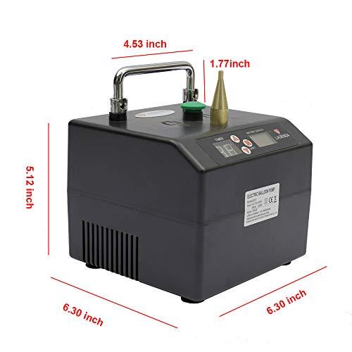 TUQI Lagenda Electric Air Balloon Pump, B231 Portable Professional Automatic Modeling Balloon Inflator Electric Balloon Blower Pump Air Blower with Timer for Party Events Decoration