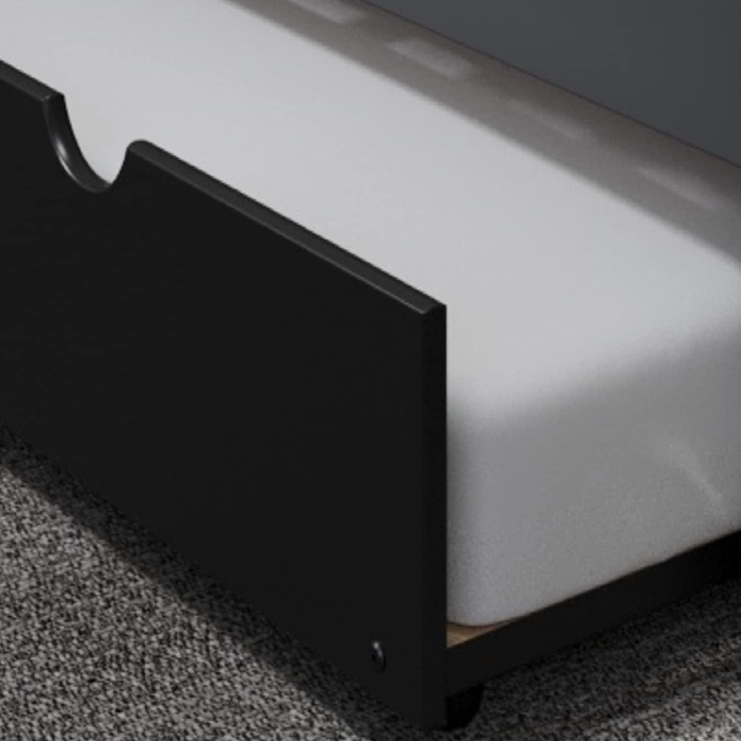 Donco Kids Donco Kids Full Contempo Bed in Dark Grey w/Twin Trundle Bed in Black