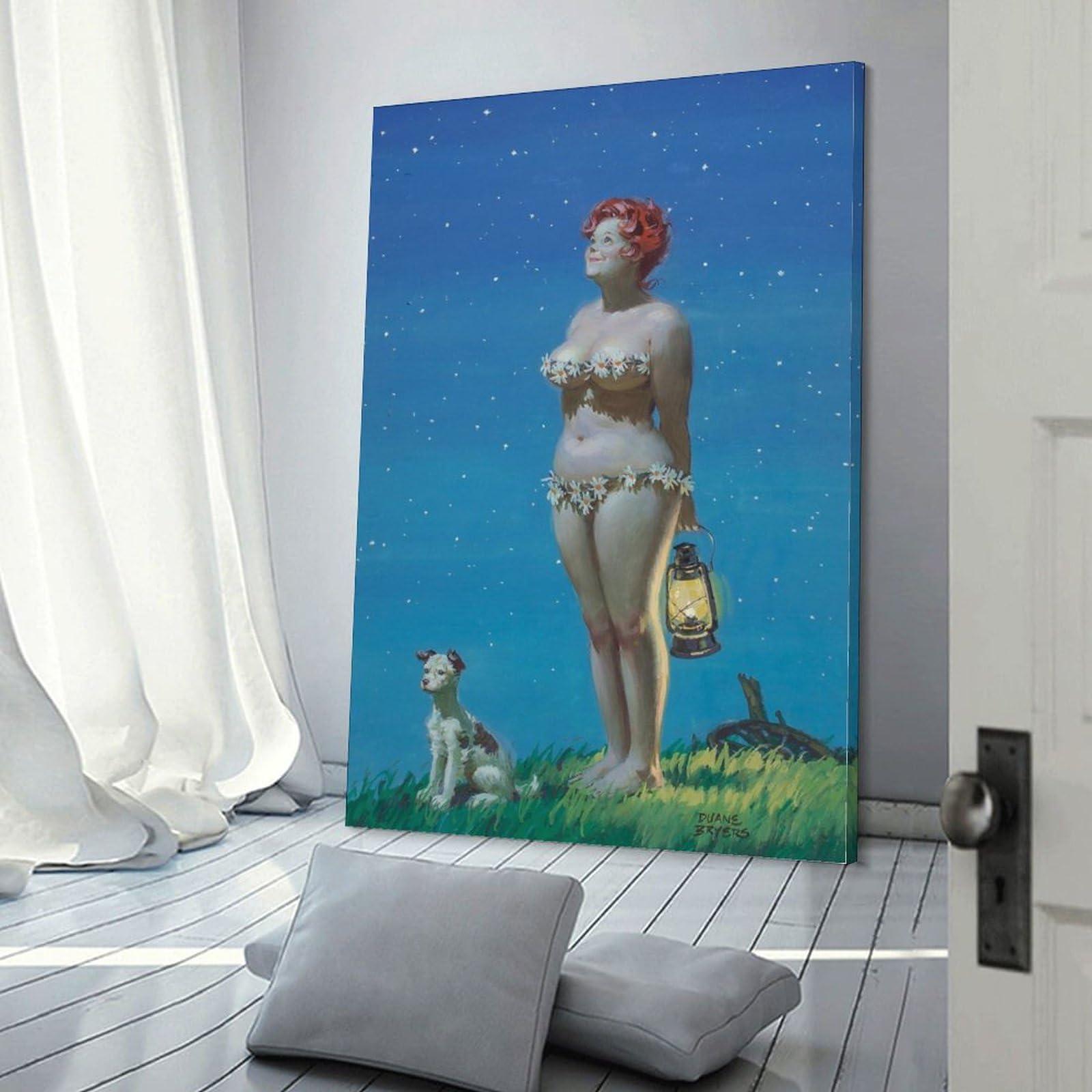 AAHARYA AAHARYA Duane Bryers Poster Fat Girl Hilda Art Drawing Canvas Print (9) Canvas Painting Wall Art Poster for Bedroom Living Room Decor 16x24inch(40x60cm) Frame-style