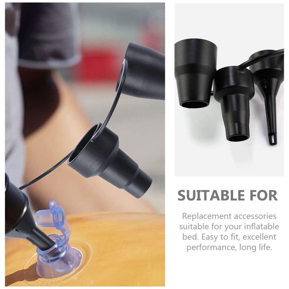 Kisangel Kisangel 4pcs Replacement Nozzle Replacement Plastic Nozzles Air Pump Attachments Air Pump Nozzles Air Pump Inflator Nozzles Replacement Air Bed Nozzles Air Mattress Pump Nozzles