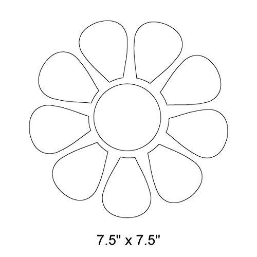 My Wonderful Walls My Wonderful Walls Daisy Flower Stencil for Painting Daisies in a Girls Room