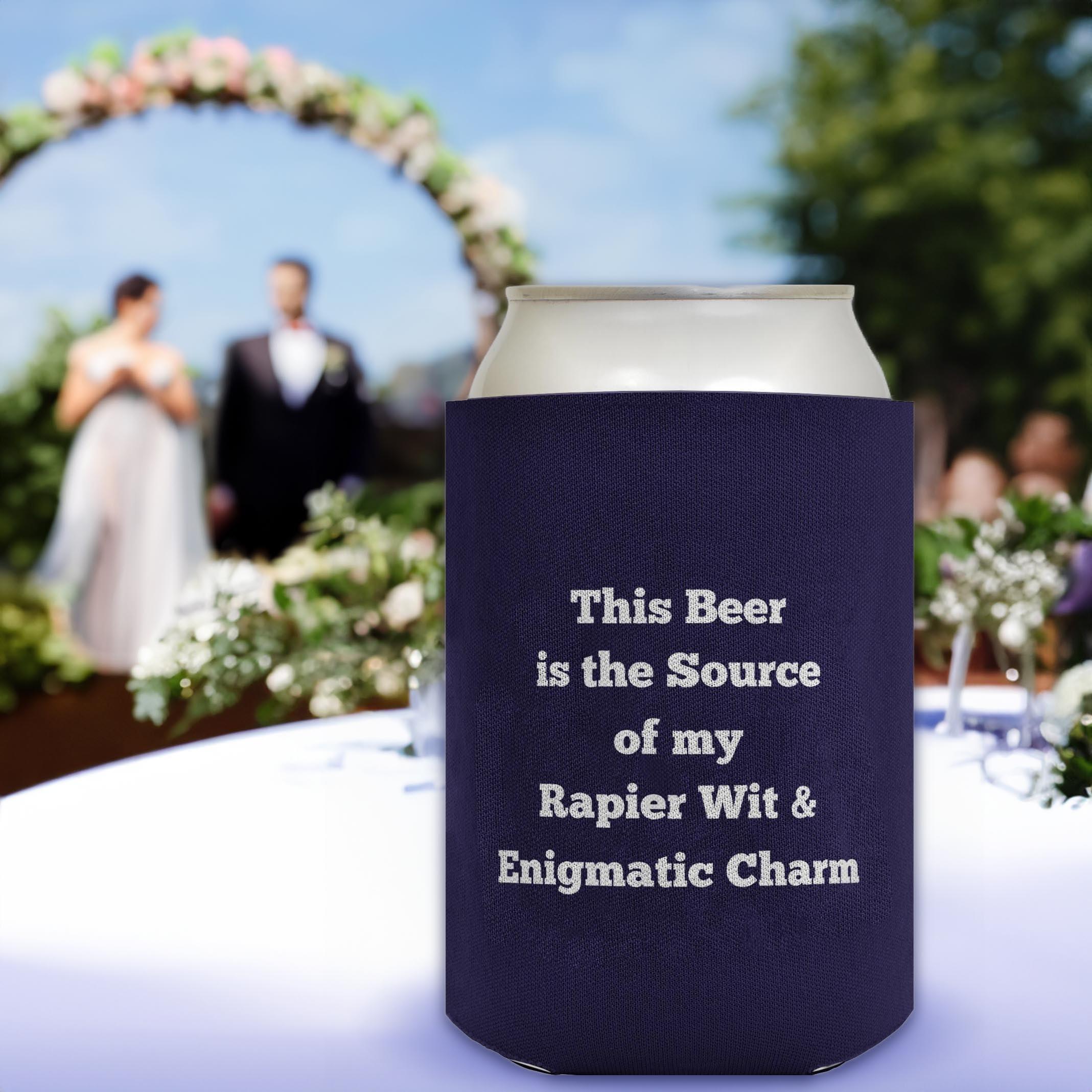 Personalized Gifts Unique Gifts Your Text Here Custom Coolies 48-pack Customized Can Coolie Drink Coolers Coolies Navy