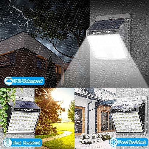 URPOWER URPOWER Solar Lights Outdoor, 40 LED Motion Sensor Security Lights Solar Flood Lights Waterproof Solar Powered Outdoor Lights for Backyard, Fence, Deck, Patio, Garage (4 Pack)
