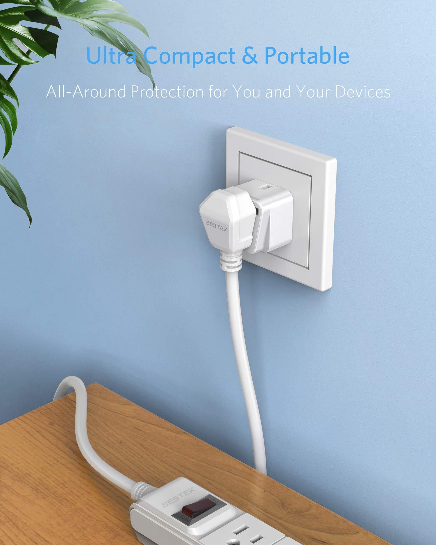 BESTEK BESTEK Worldwide Travel Plug Adapter Set, Grounded Universal Power Plug Adapter for USA to US, EU, AU, UK, GE, HK and More- 8 Packs