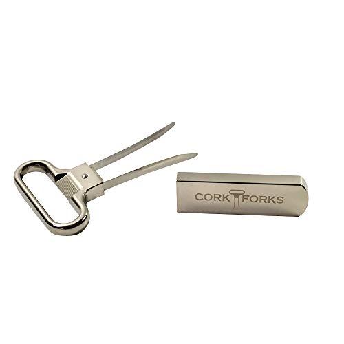 corkforks Two Prong Cork Puller With Sheath (3 Pack) and FREE Foil Cutters (3)