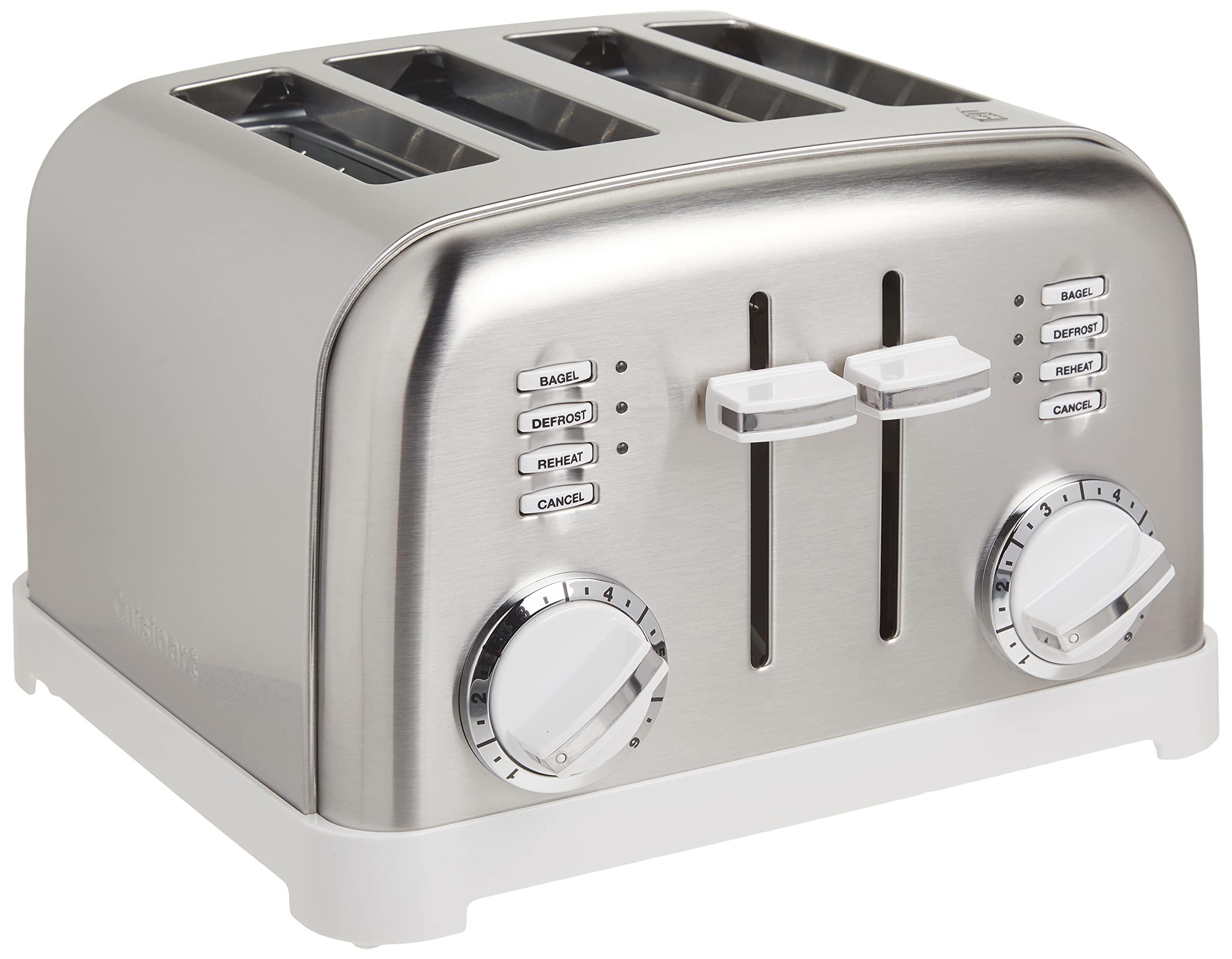 Cuisinart Cuisinart CPT-180WP1 4-Slice Metal Classic Toaster, White/Stainless Steel