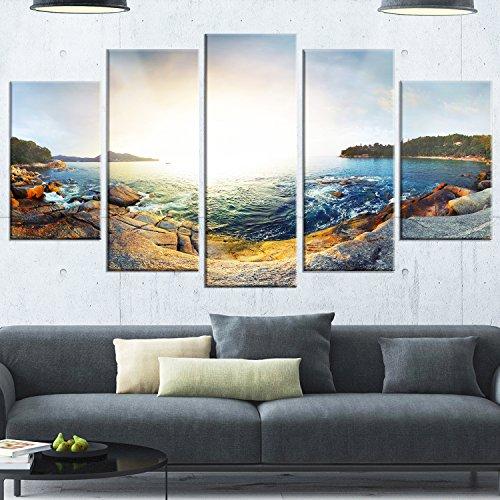 Designart Designart MT11145-373 Metal Wall Art, Brown, 60\" x 32\"