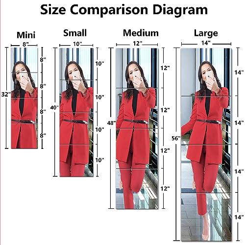 SHATTER MIRROS Unbreakable Acrylic Mirror Non-Glass shatterproof Mirror Full Length Wall Gym for Home Mirror Frameless Home Fitness Mirrors (4pcs,12 in x12 in ), Silver