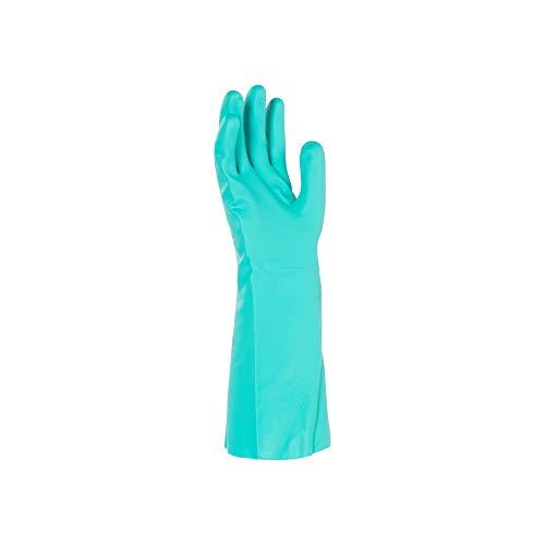 KLEENGUARD KLEENGUARD G80 Nitrile Chemical Resistant Gloves (94446), Green, Medium (8), 13” Long, 15 Mil, 60 Pairs/ Case, 5 Packs of 12 Pairs