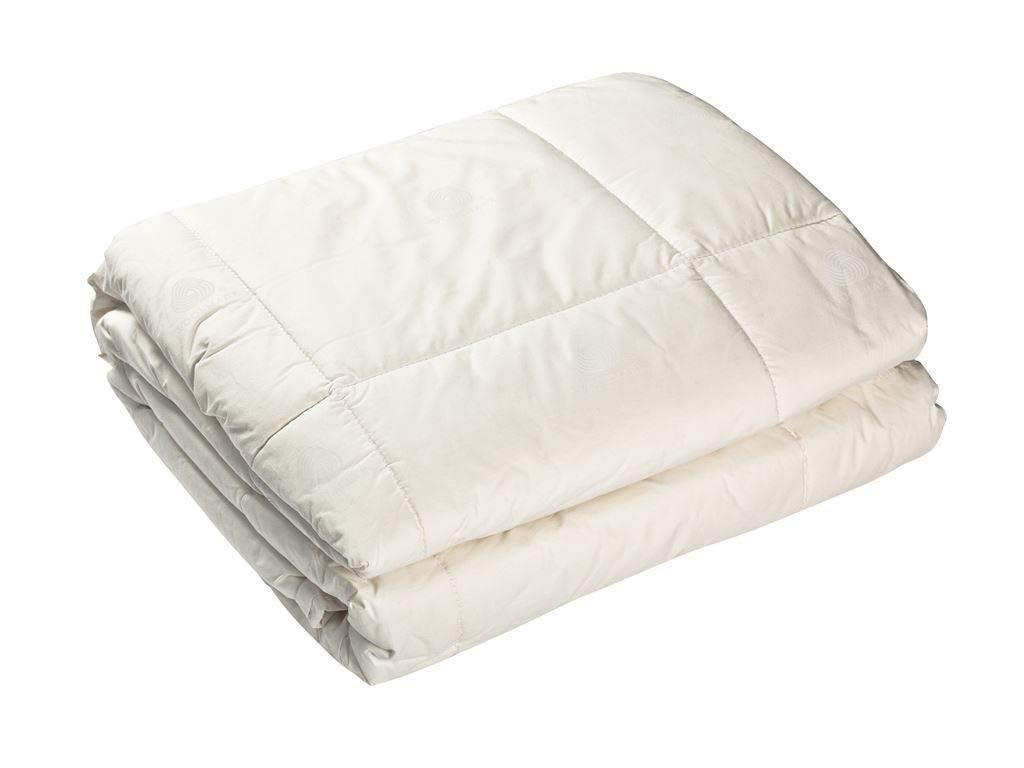 OZINCI OZINCI 100% Wool Filled Comforter for All Seasons, Encased in 100% Cotton Down Alternative Comforter, Duvet Insert, Off White, Woolmark Certified (Twin)