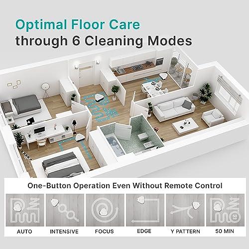 EVERYBOT EVERYBOT Three-Spin Robot Mop - Ultra Quiet Smart Mopping Robot Cleaner Only | Powerful Stylish 3 Spin Wet Mop for Hard Floor & Tile Cleaning with Remote Control | Large Water Tank