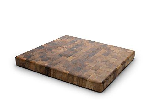 Ironwood Gourmet Ironwood Gourmet 28218 Square Charleston End Grain Chef's Board , Acacia Wood 14" Square