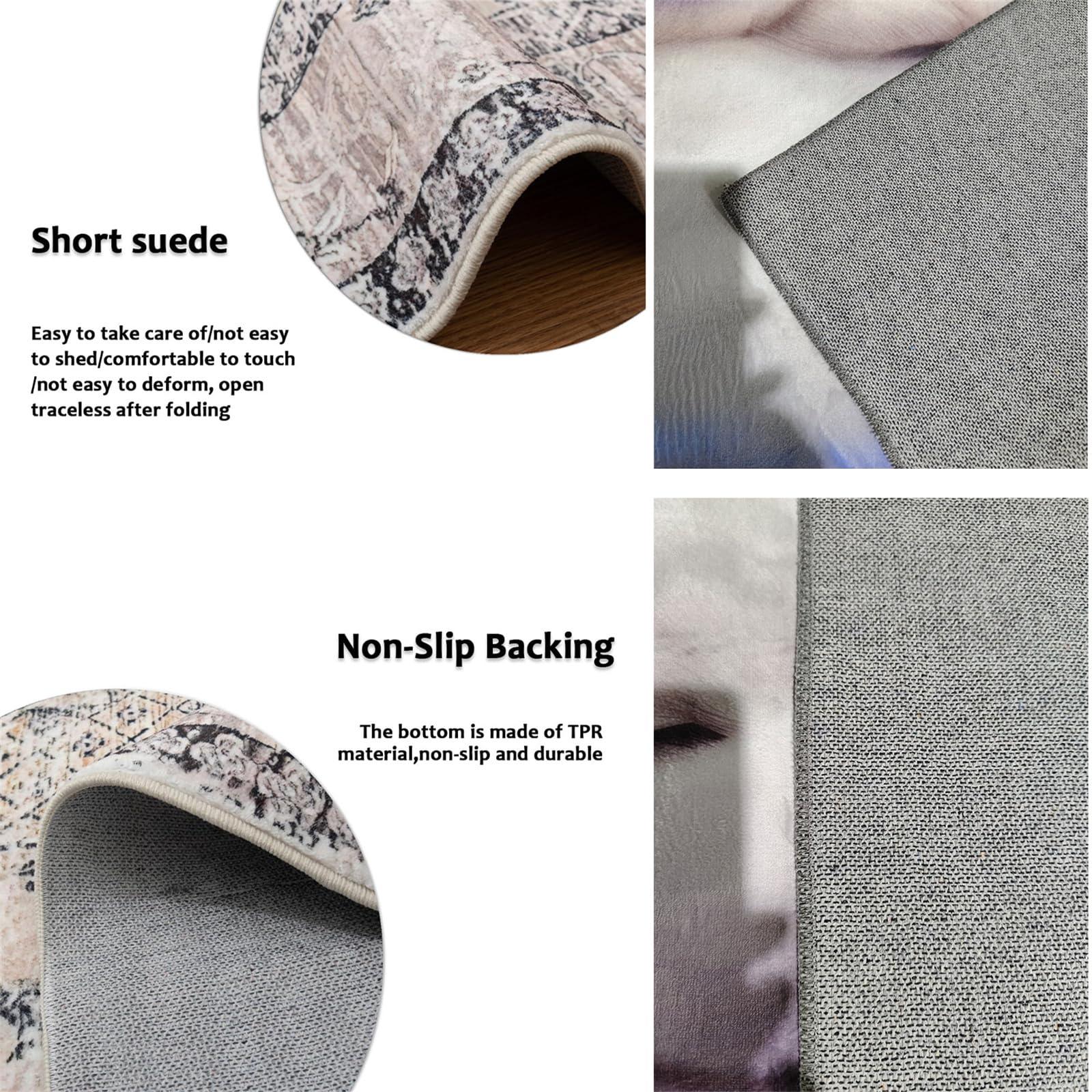 NALUGI 3D Modern Minimalist Living Room Rugs, Golden Geometric Lines Border Black Apartment Carpet, Area Rug Do Not Fade Pattern Clear Apply to Door Mats Porch Hotels,34ft/90 * 120cm