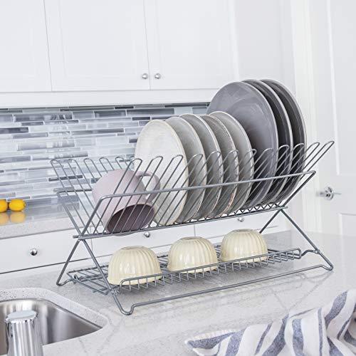 Better Houseware Better Houseware 3489.5 Dish Rack, Standard, Metallic Silver