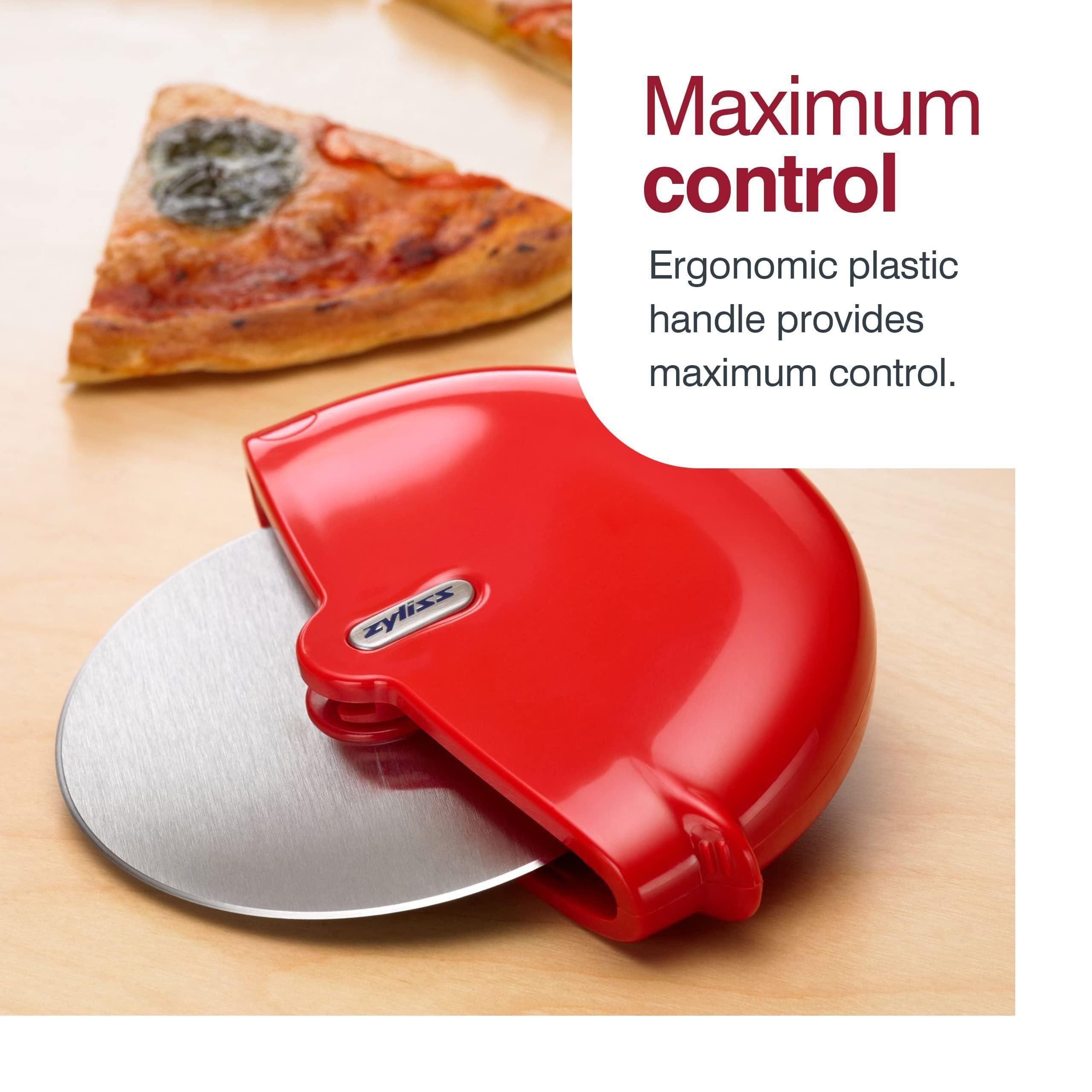 Zyliss Zyliss Pizza Wheel - Handheld Pizza Cutter with Removable Blade - Plastic Pizza Cutter with Stainless Steel Blade - Kitchen Tool and Gadget for Right- and Left-Handed Use - Dishwasher Safe