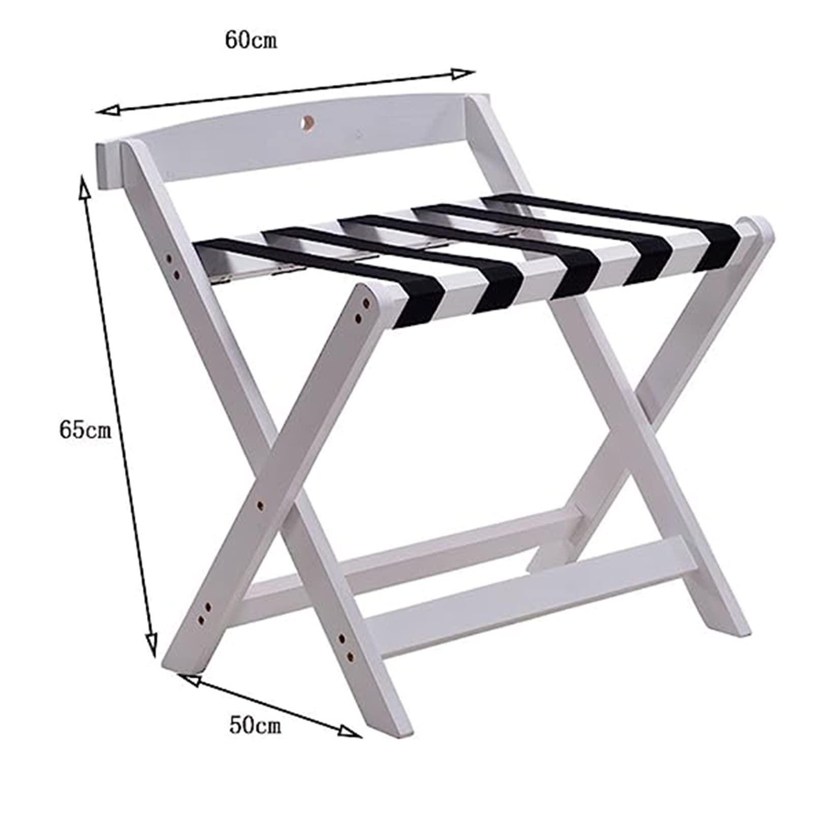 GUODDM GUODDM Luggage Racks for Suitcases for Bedroom - Set of 2 Suitcase Stand for Guest Room Folding, Luggage Stand Wood with Backrest, 2-Tier Luggage Shelf Organizer, for Hotel Home Guest Room Bedroom